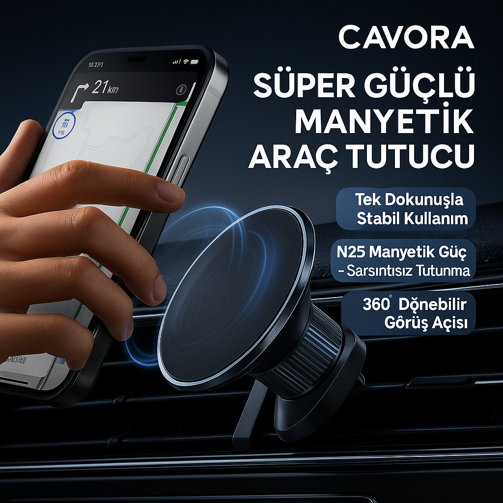 Manyetik Araç Telefon Tutucu 360°