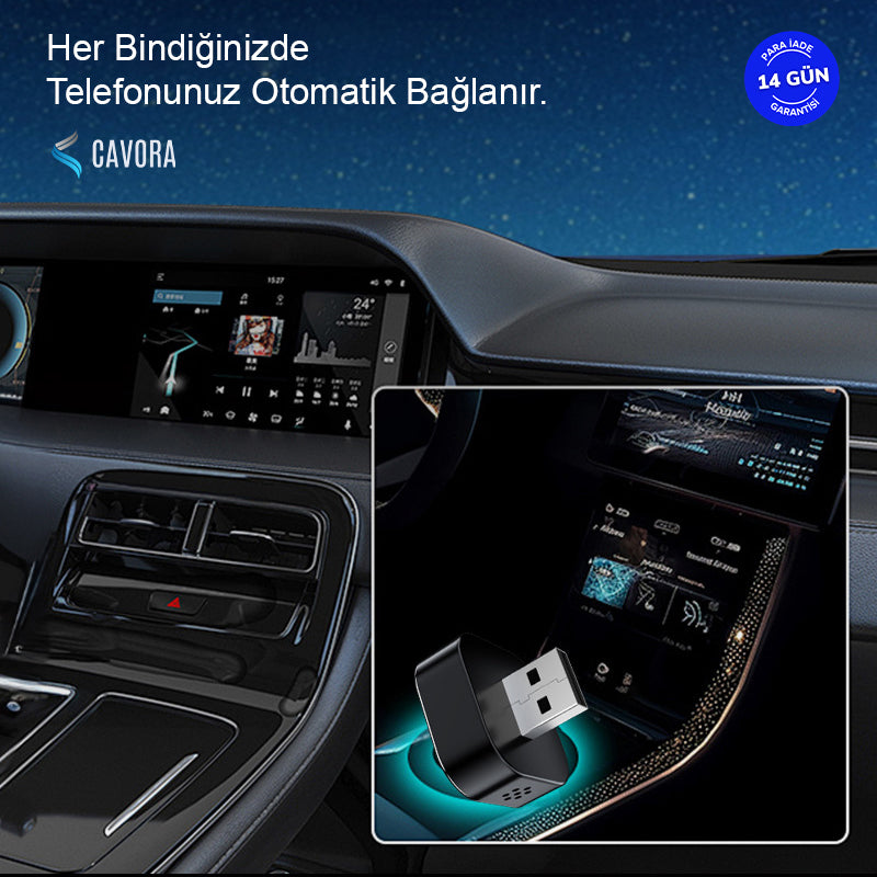 3in1 Ekran Yansıtmalı Kablosuz CarPlay Adaptörü