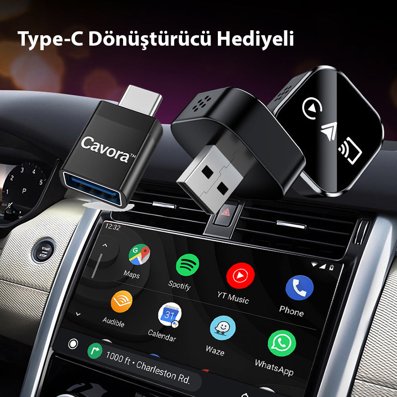 3in1 Ekran Yansıtmalı Kablosuz CarPlay Adaptörü