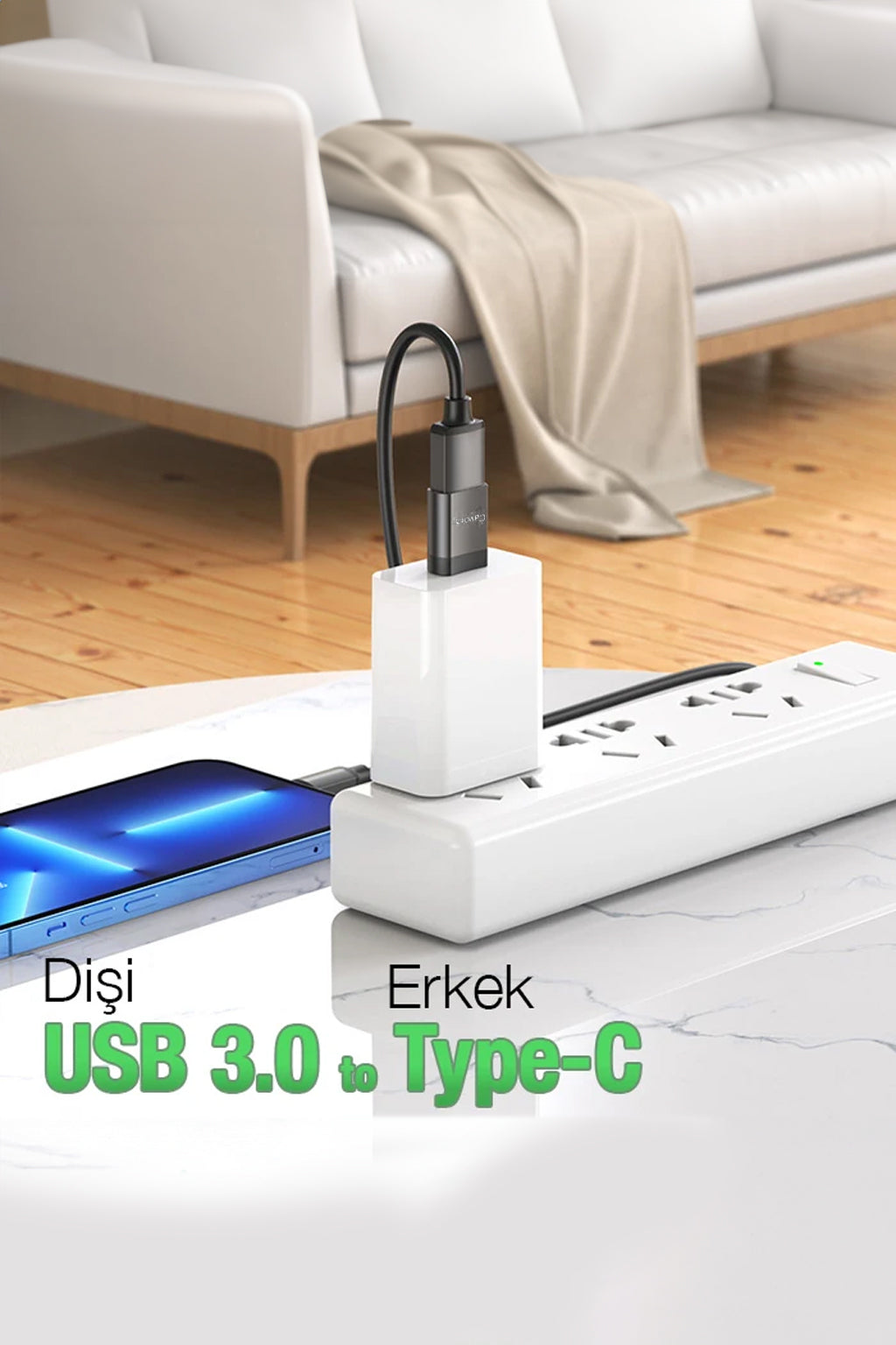 Type-C Dönüştürücü Adaptör - USB-A to Type-C