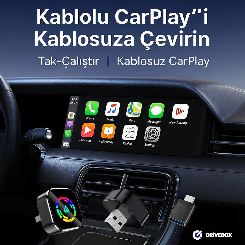 Kablosuz CarPlay & Android Auto Adaptörü