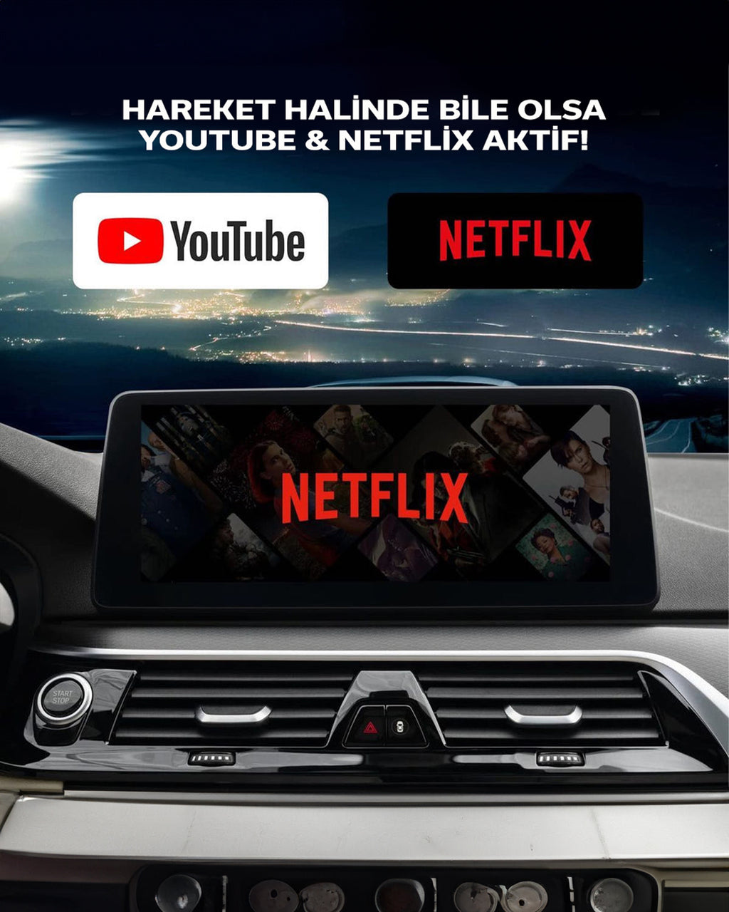 Cavora DriveBox™ 16GB - CarPlay&Android Auto Akıllı Kutu - YouTube&Netflix